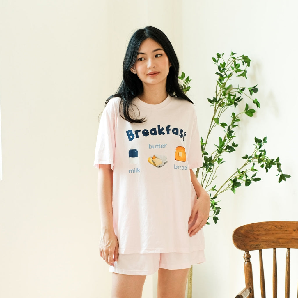 Cielyn | Cotton T-Shirt | Chingu Series | Piyama Wanita Dewasa Set