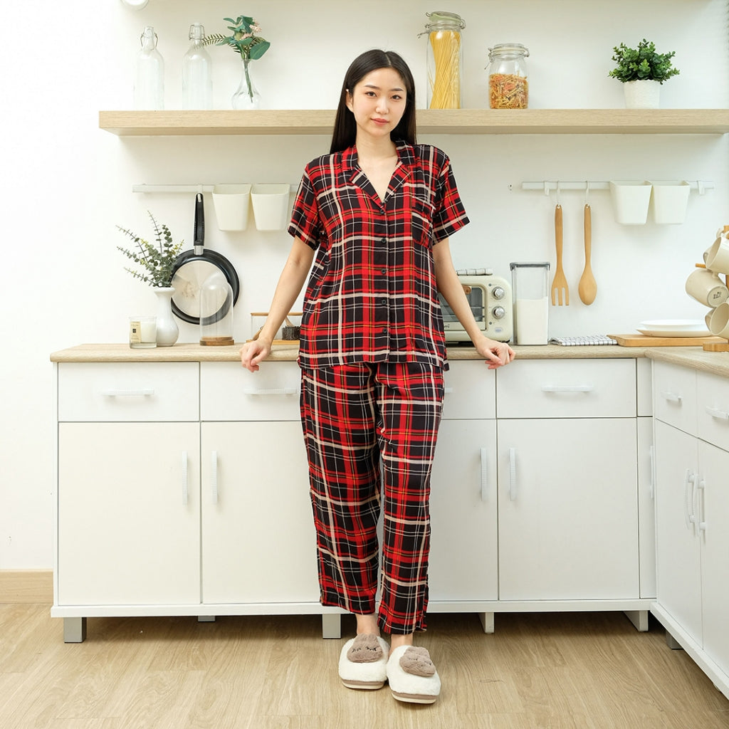 Cielyn |  Rayon Premium | Ollie Set | Piyama\Baju Tidur  Couple Dewasa Laki Laki dan Wanita