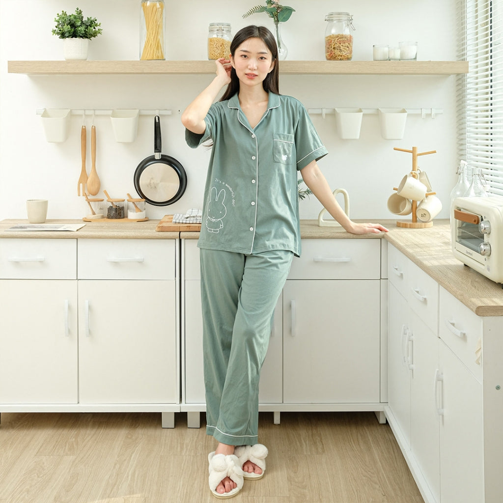 Cielyn - Mitzy Collection  Cotton T-shirt Piyama Wanita Dewasa Set