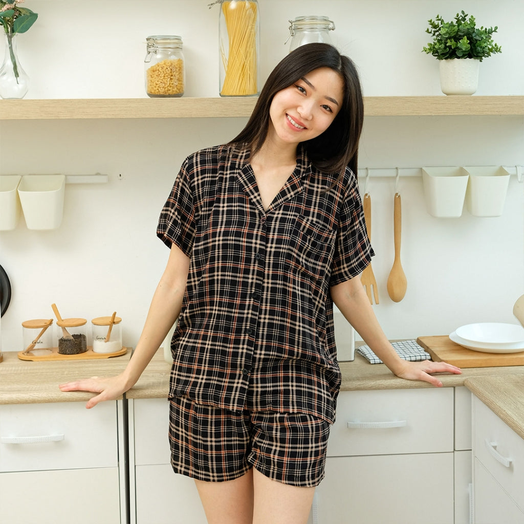 Cielyn |  Rayon Premium | Ollie Set | Piyama\Baju Tidur  Couple Dewasa Laki Laki dan Wanita