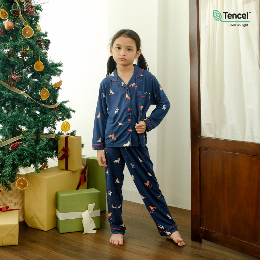Cielyn |  TENCEL™ Micromodal  | Joyful Collection | Bonnie Pyjamas Set | Piyama Natal Couple Keluarga