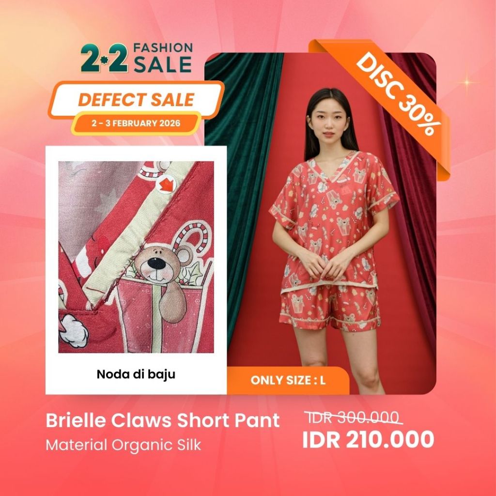 2.2 SALE | MINOR DEFECT | DISCOUNT UP TO 40% | ORGANIC SILK & COTTON | PIYAMA WANITA