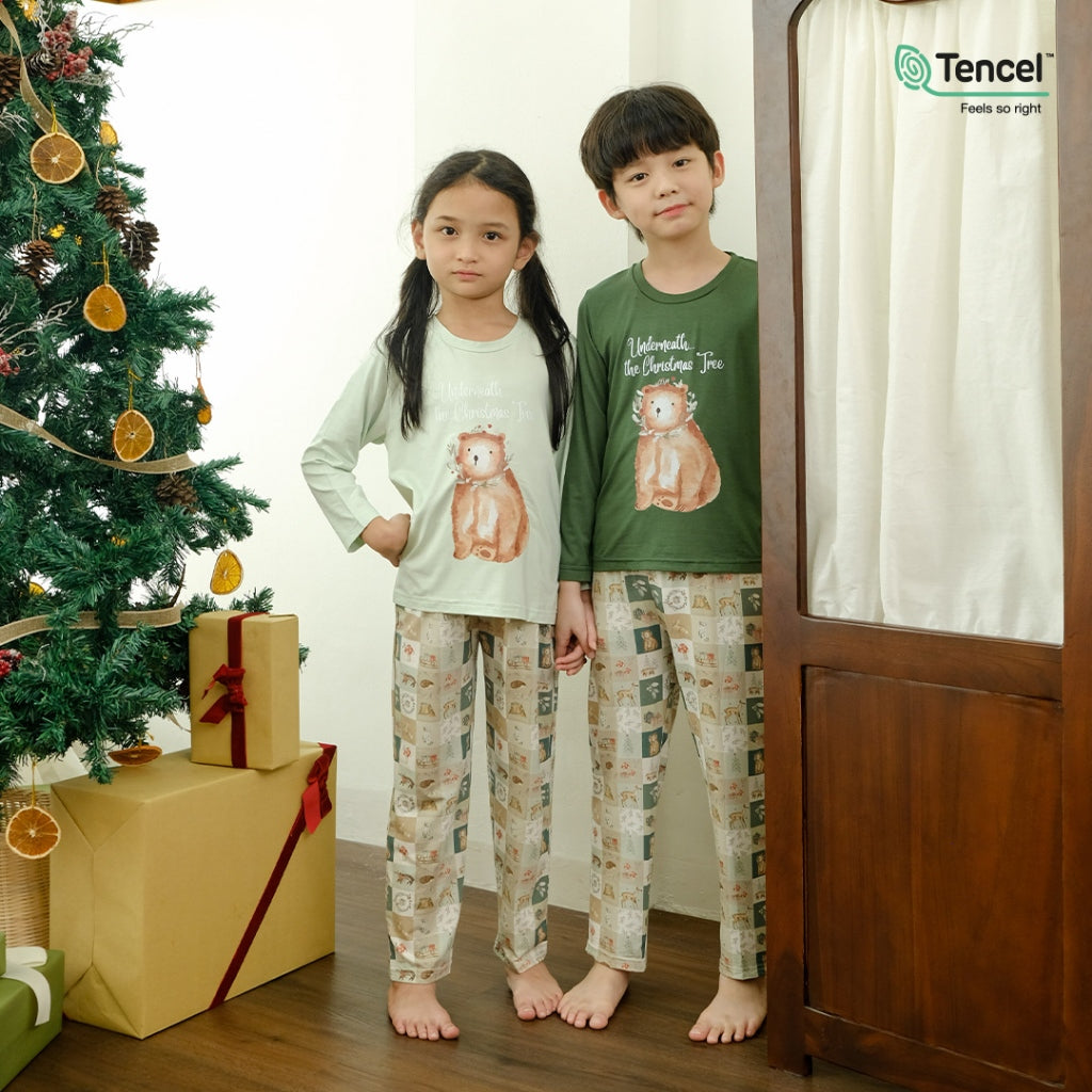 Cielyn |  TENCEL™ Micromodal  | Joyful Collection | Fable | Setelan Baju Tidur Natal Couple Keluarga