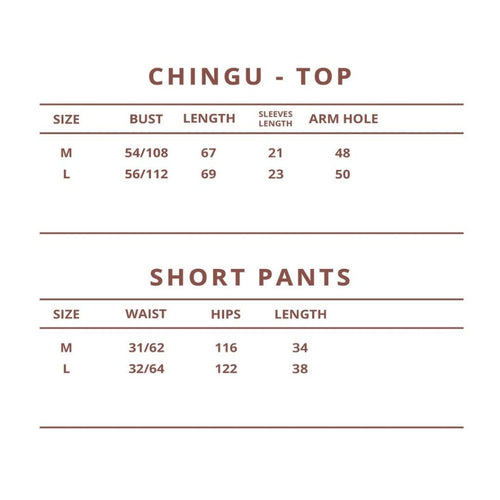 Cielyn | Cotton T-Shirt | Chingu Series | Piyama Wanita Dewasa Set