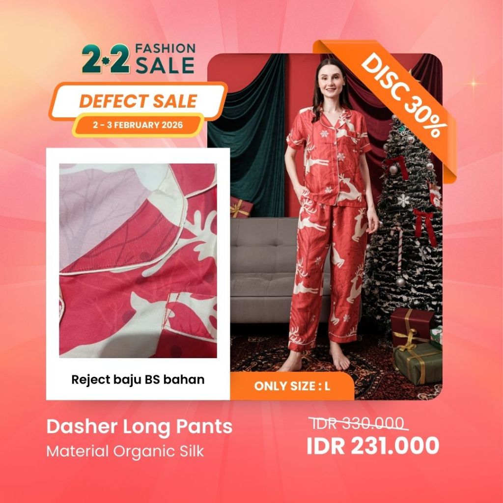 2.2 SALE | MINOR DEFECT | DISCOUNT UP TO 40% | ORGANIC SILK & COTTON | PIYAMA WANITA