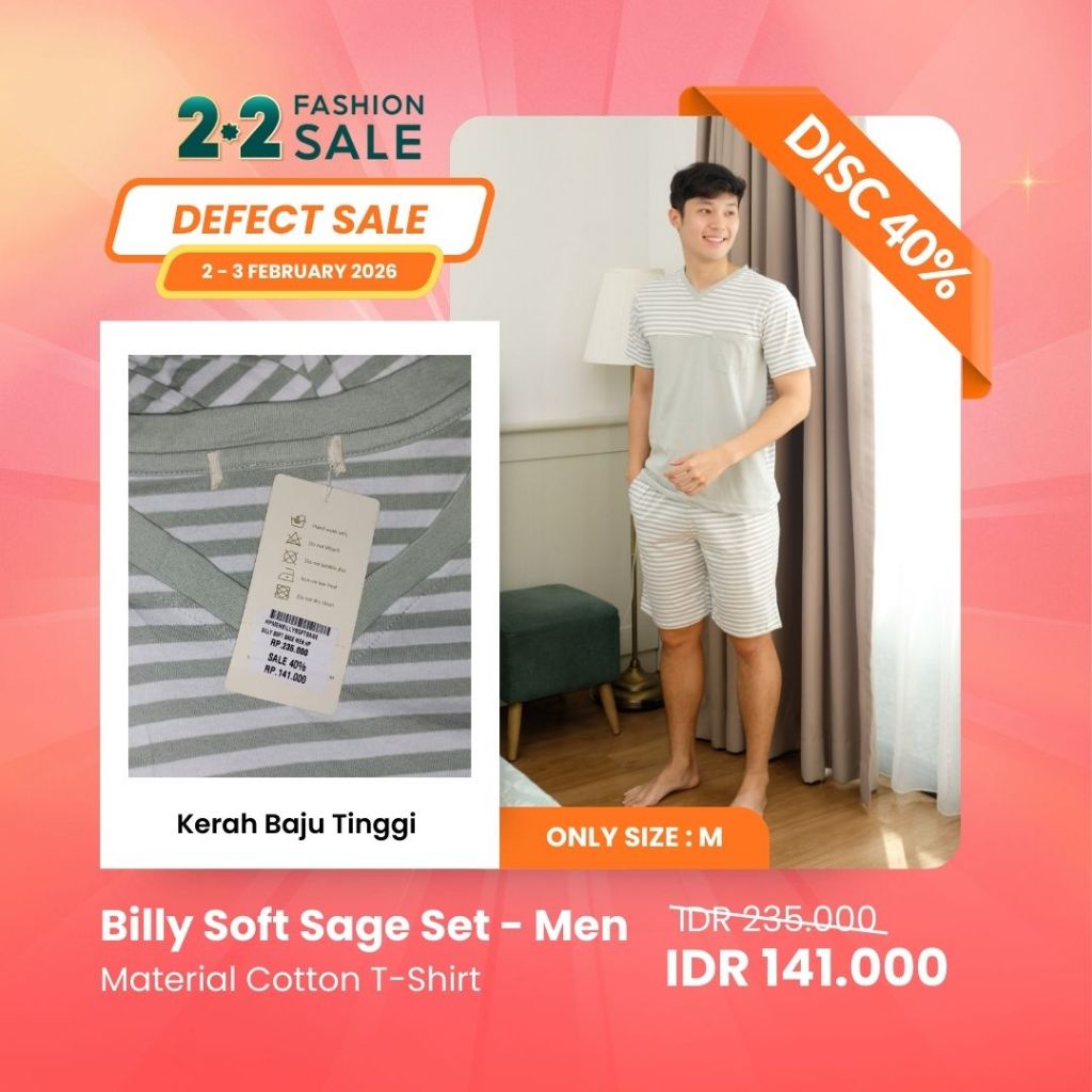 2.2 SALE | MINOR DEFECT | DISCOUNT UP TO 40% | ORGANIC SILK & COTTON | PIYAMA WANITA