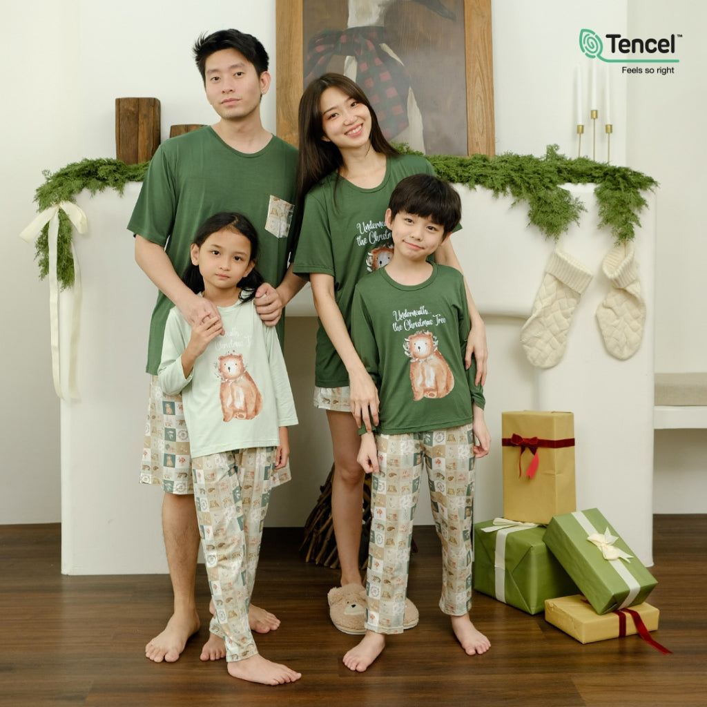 Cielyn |  TENCEL™ Micromodal  | Joyful Collection | Fable | Setelan Baju Tidur Natal Couple Keluarga