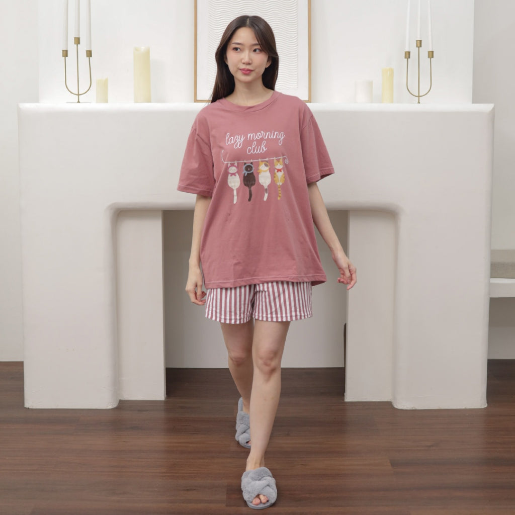Cielyn | Cotton T-Shirt | Chingu Series | Piyama Wanita Dewasa Set