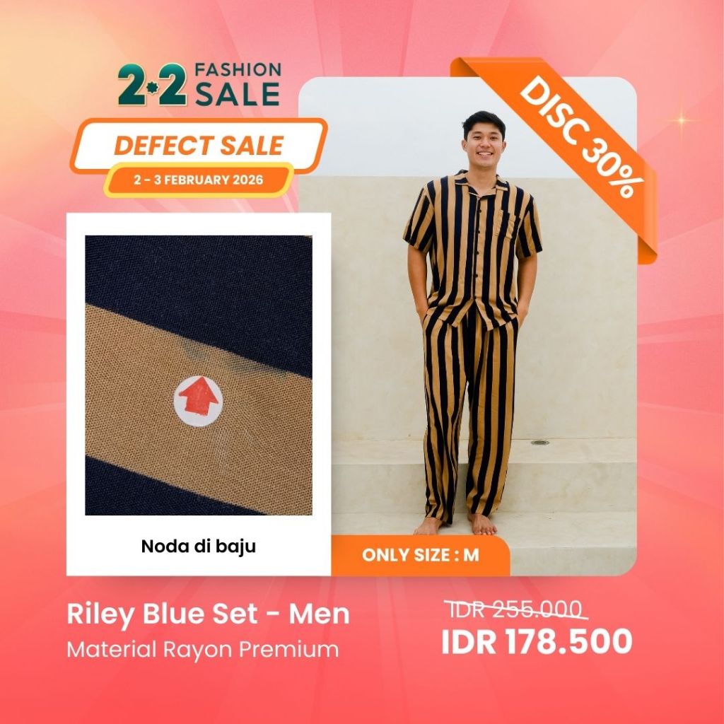 2.2 SALE | MINOR DEFECT | DISCOUNT UP TO 40% | ORGANIC SILK & COTTON | PIYAMA WANITA