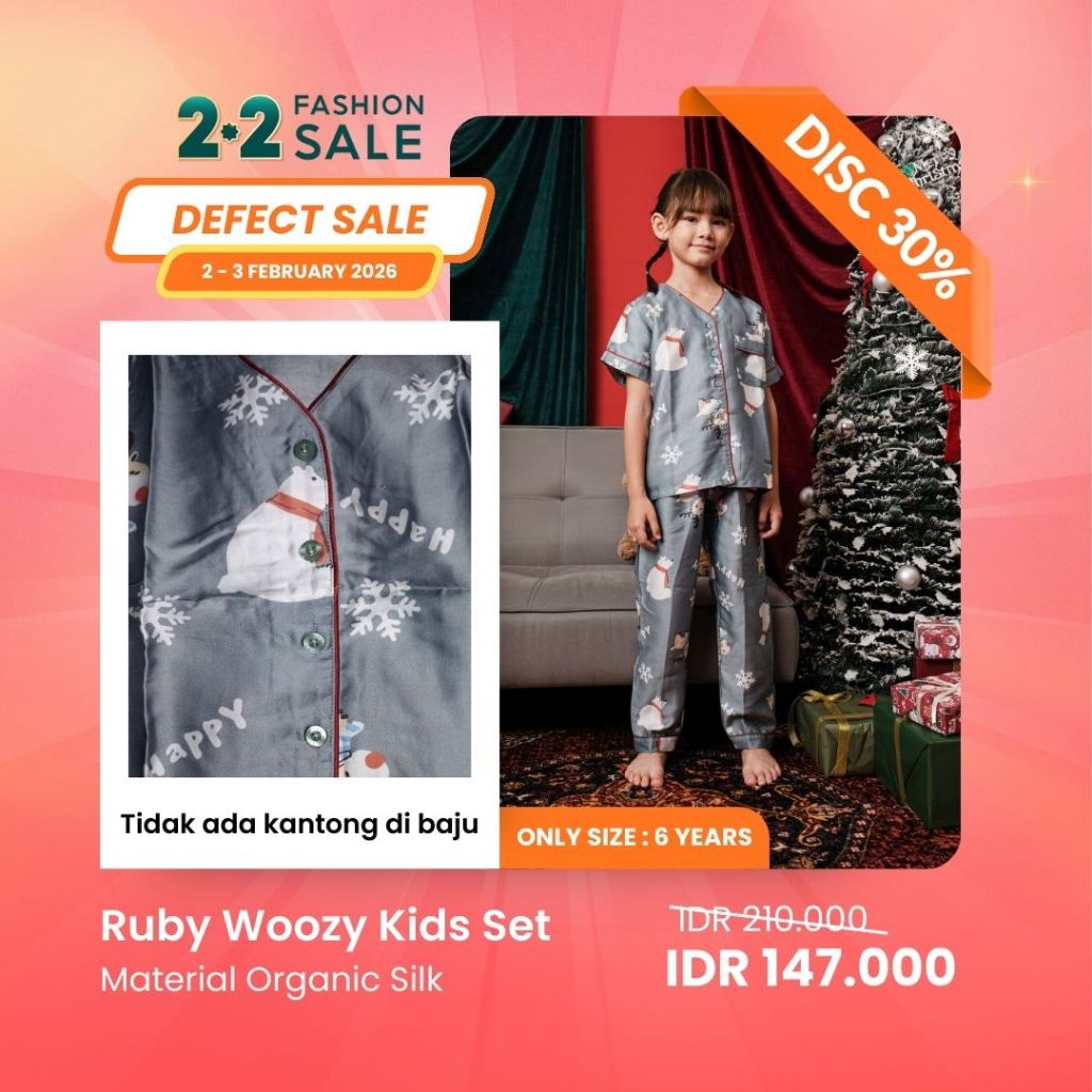 2.2 SALE | MINOR DEFECT | DISCOUNT UP TO 40% | ORGANIC SILK & COTTON | PIYAMA WANITA