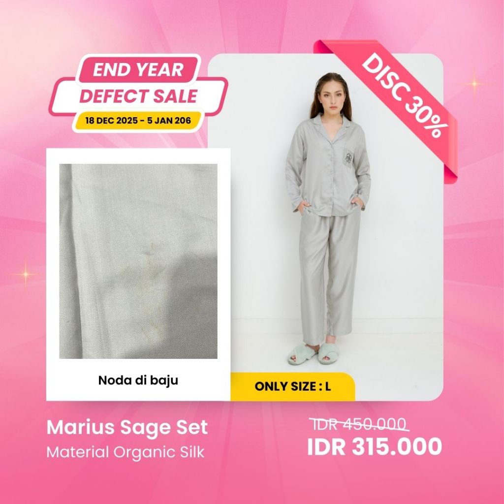 2.2 SALE | MINOR DEFECT | DISCOUNT UP TO 40% | ORGANIC SILK & COTTON | PIYAMA WANITA