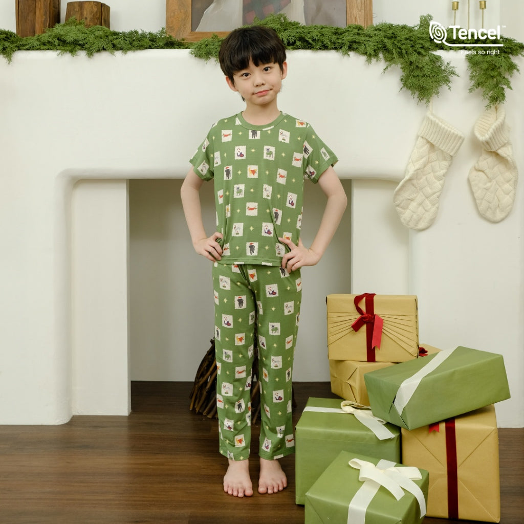 Cielyn |  TENCEL™ MicroModal  | Joyful Collection | Tootsie | Piyama Natal Couple Keluarga