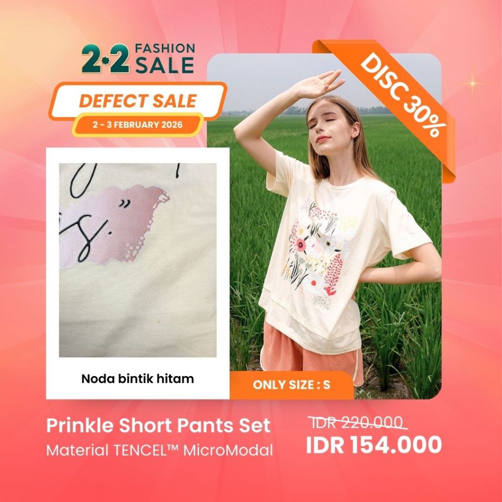 2.2 SALE | MINOR DEFECT | DISCOUNT UP TO 40% | ORGANIC SILK & COTTON | PIYAMA WANITA