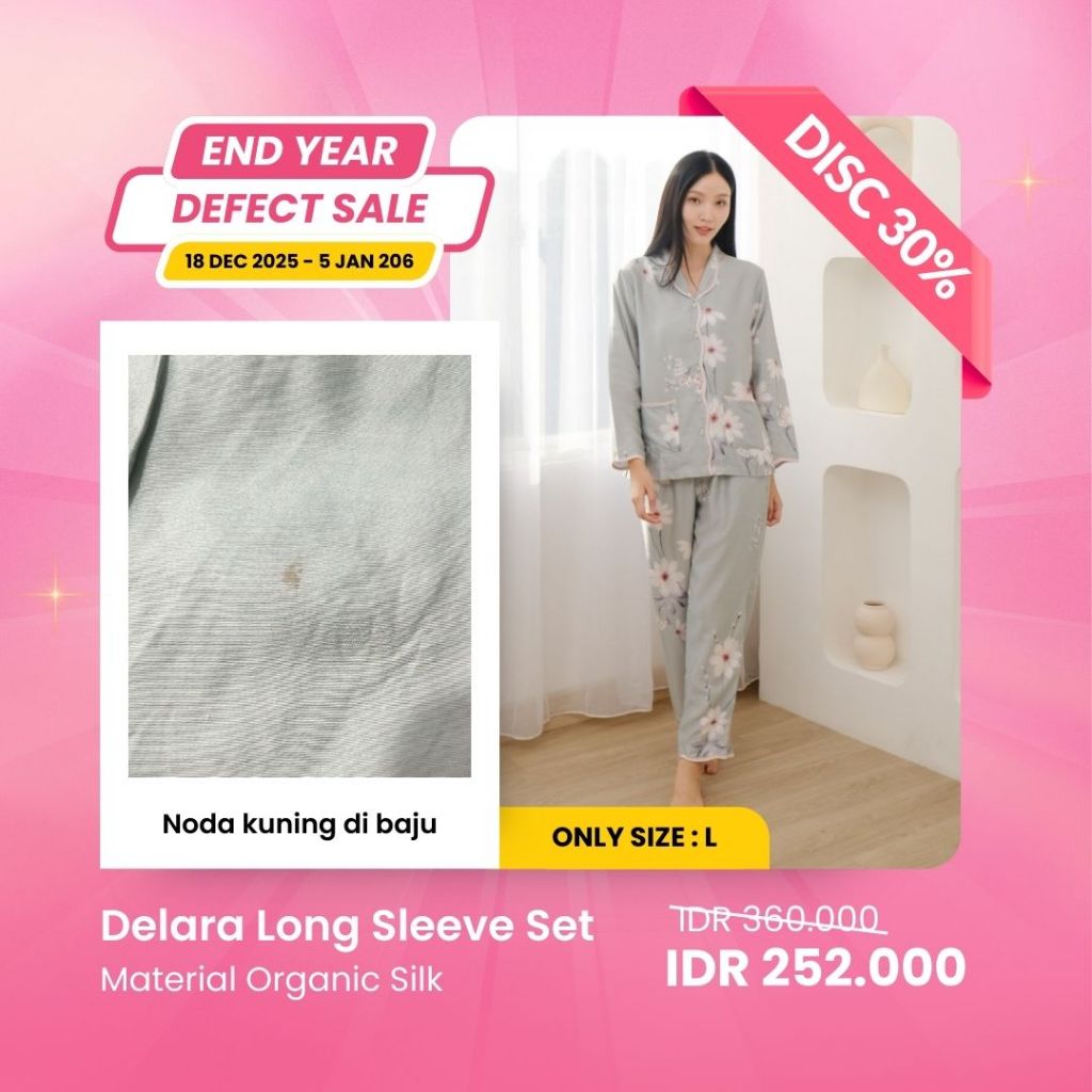 2.2 SALE | MINOR DEFECT | DISCOUNT UP TO 40% | ORGANIC SILK & COTTON | PIYAMA WANITA