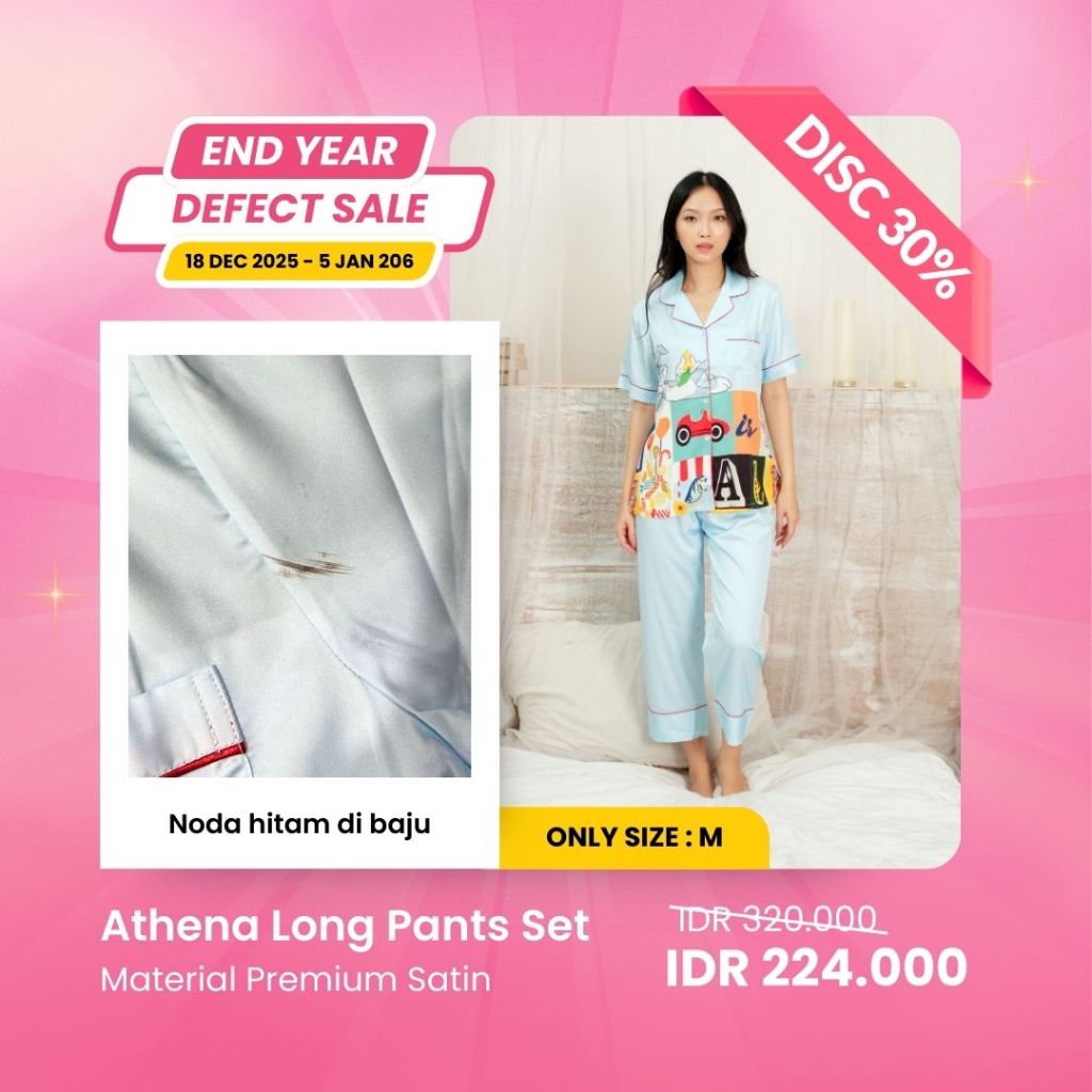 2.2 SALE | MINOR DEFECT | DISCOUNT UP TO 40% | ORGANIC SILK & COTTON | PIYAMA WANITA