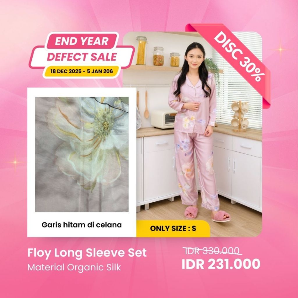 2.2 SALE | MINOR DEFECT | DISCOUNT UP TO 40% | ORGANIC SILK & COTTON | PIYAMA WANITA