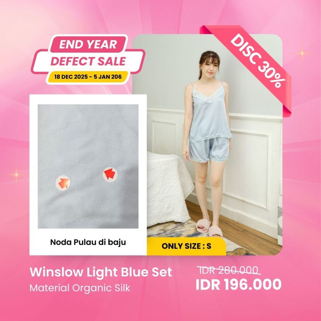2.2 SALE | MINOR DEFECT | DISCOUNT UP TO 40% | ORGANIC SILK & COTTON | PIYAMA WANITA