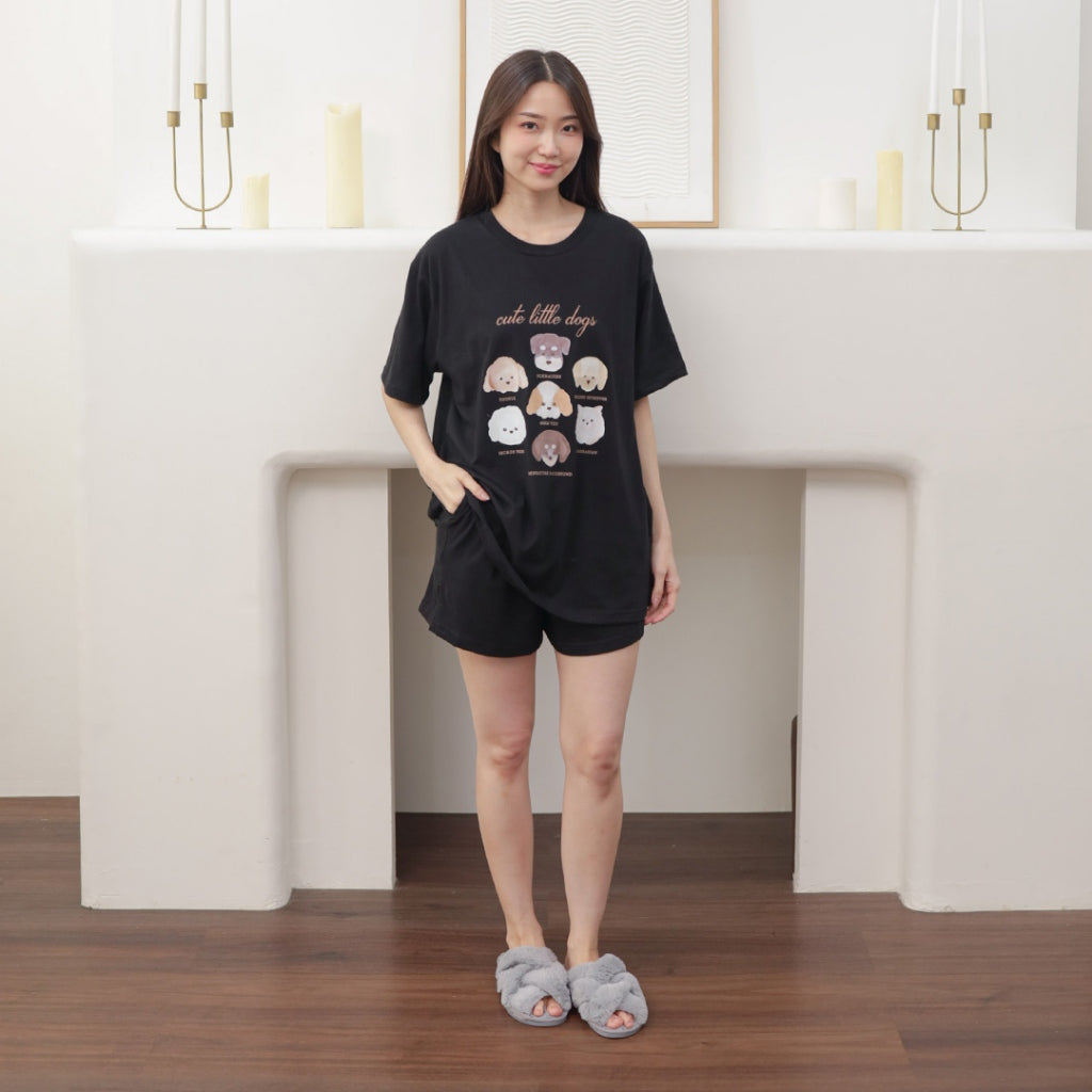 Cielyn | Cotton T-Shirt | Chingu Series | Piyama Wanita Dewasa Set