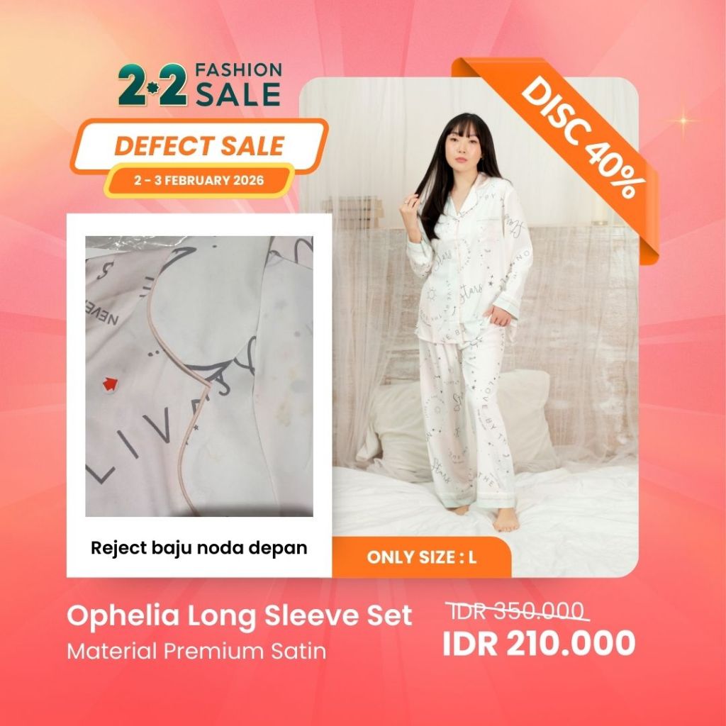 2.2 SALE | MINOR DEFECT | DISCOUNT UP TO 40% | ORGANIC SILK & COTTON | PIYAMA WANITA