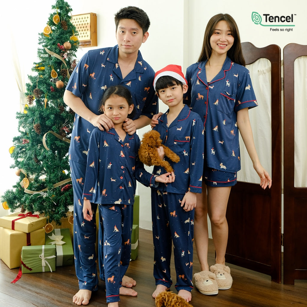 Cielyn |  TENCEL™ Micromodal  | Joyful Collection | Bonnie Pyjamas Set | Piyama Natal Couple Keluarga