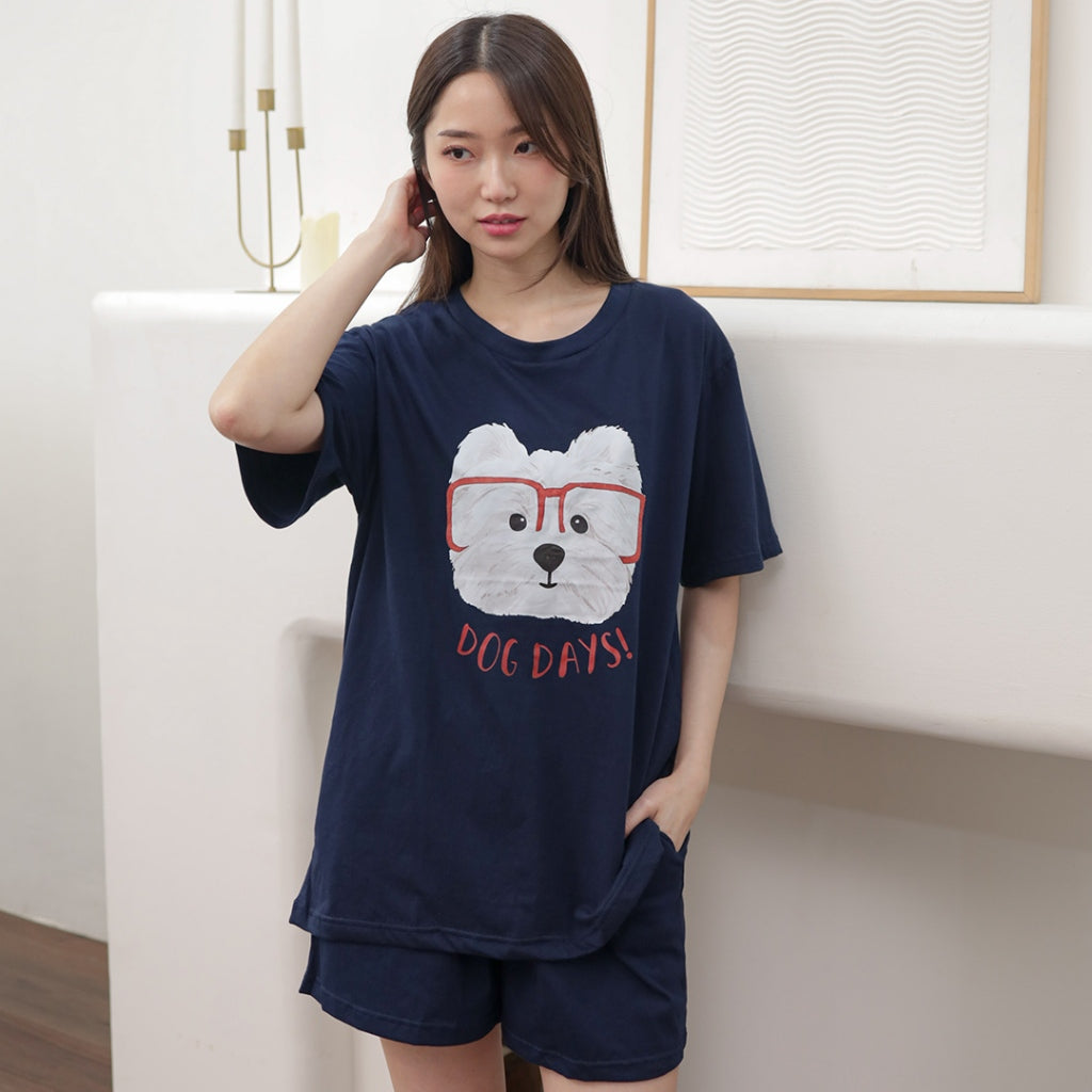 Cielyn | Cotton T-Shirt | Chingu Series | Piyama Wanita Dewasa Set