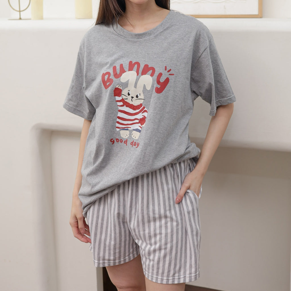 Cielyn | Cotton T-Shirt | Chingu Series | Piyama Wanita Dewasa Set